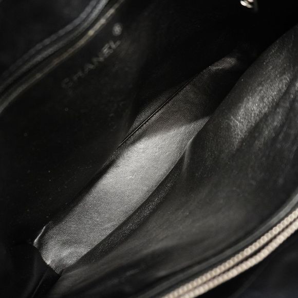 Chanel Shoulder Bag Bicolore Lambskin Black Silver - Picture 4 of 5